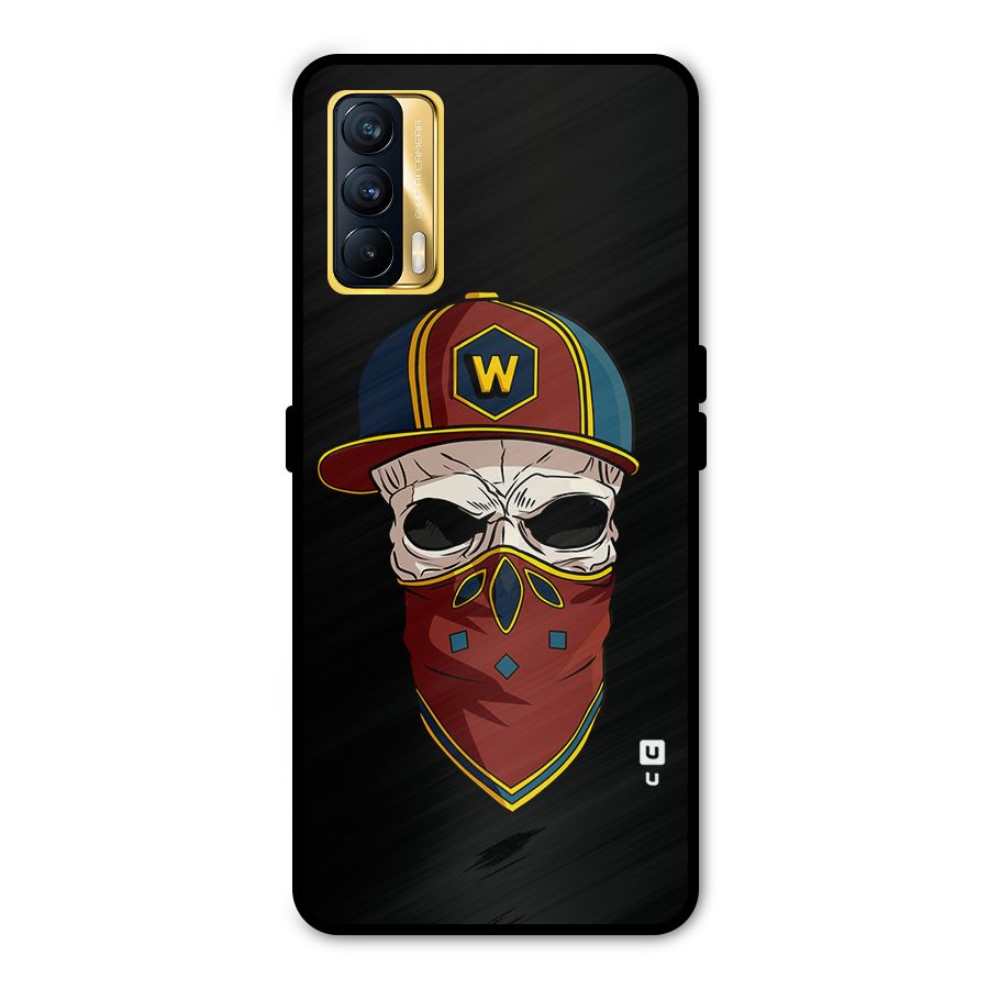 Cool Skull Mask Cap Metal Back Case for Realme X7