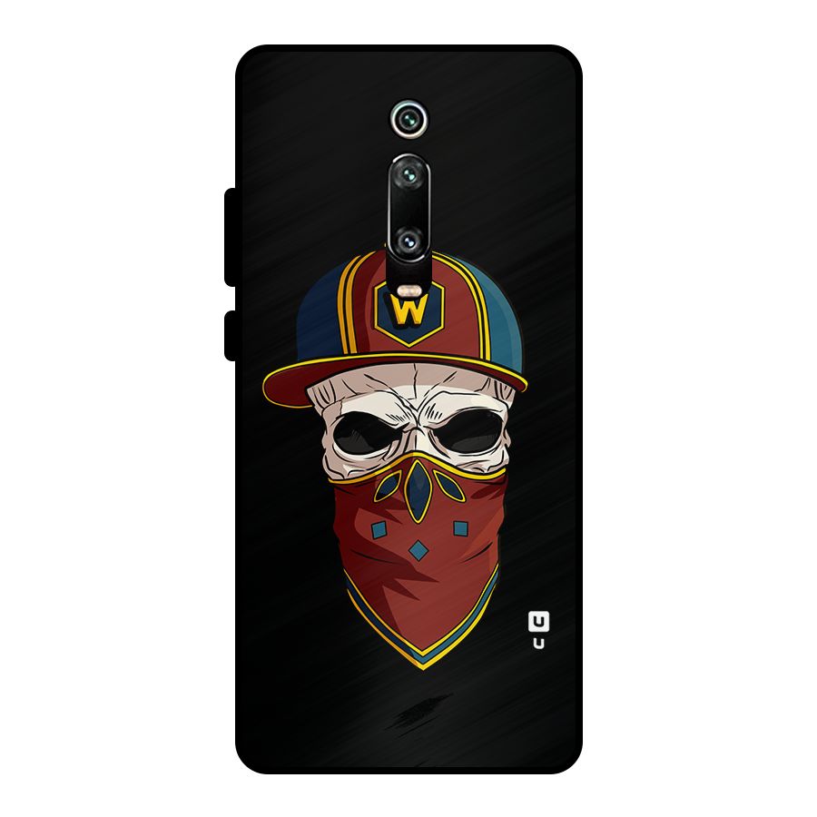 Cool Skull Mask Cap Metal Back Case for Redmi K20 Pro