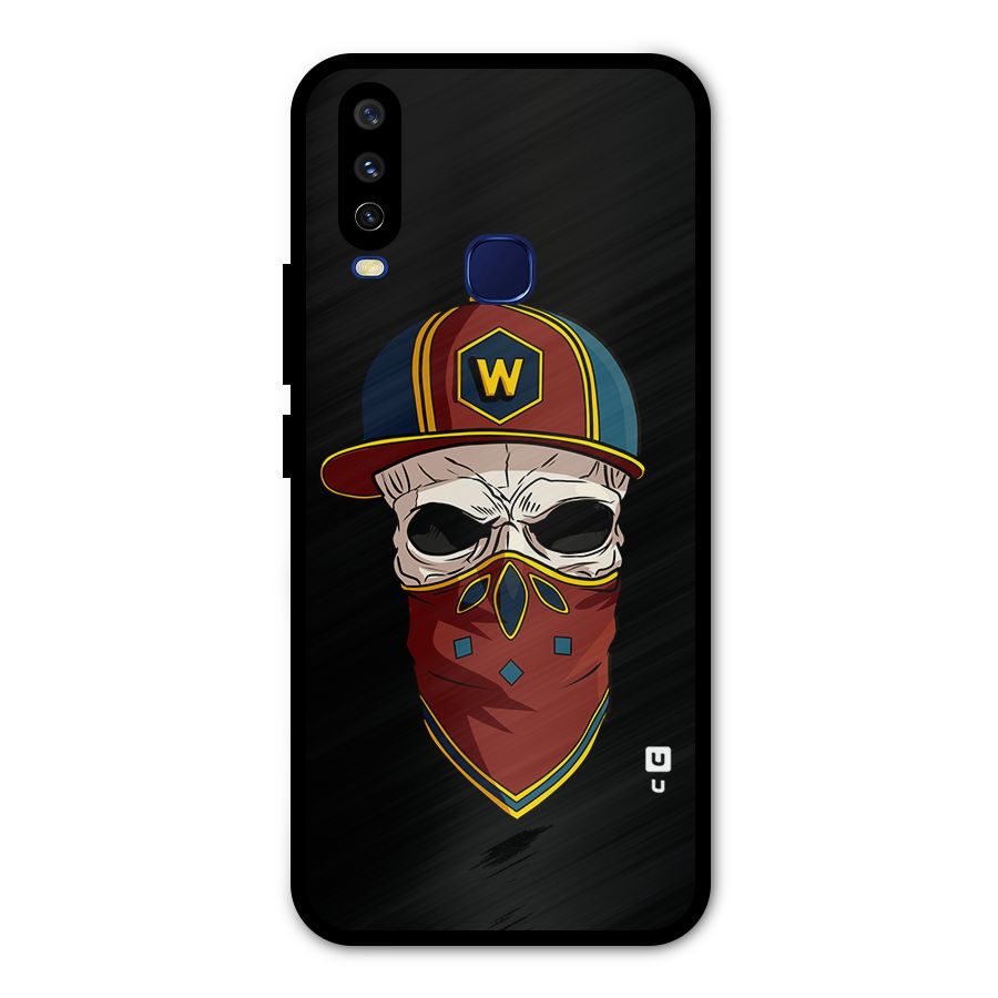 Cool Skull Mask Cap Metal Back Case for Vivo V17