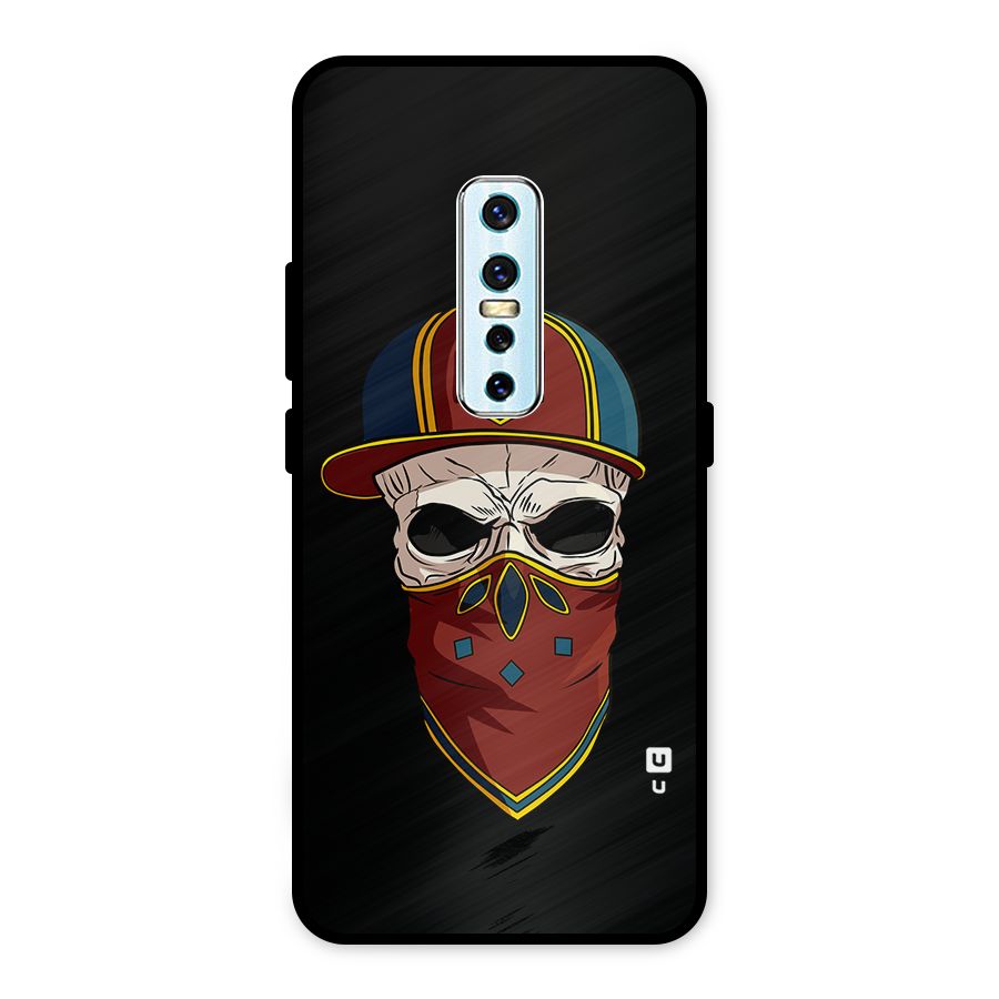 Cool Skull Mask Cap Metal Back Case for Vivo V17 Pro