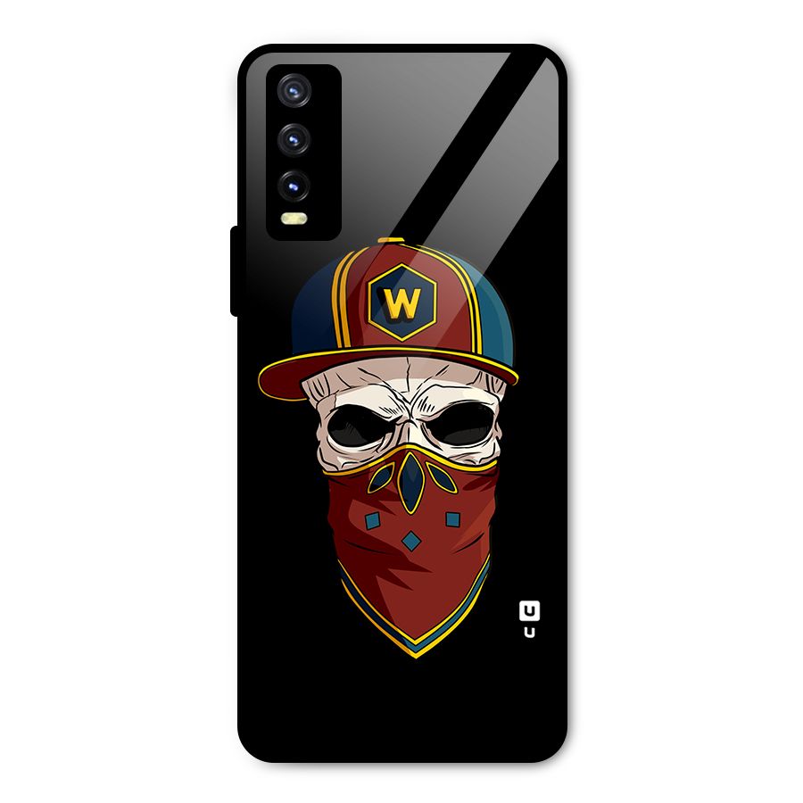 Cool Skull Mask Cap Metal Back Case for Vivo Y20
