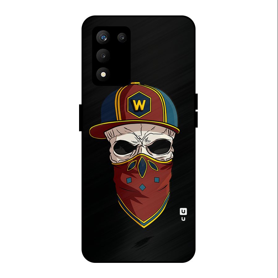Cool Skull Mask Cap Metal Back Case for realme 9 5G SE