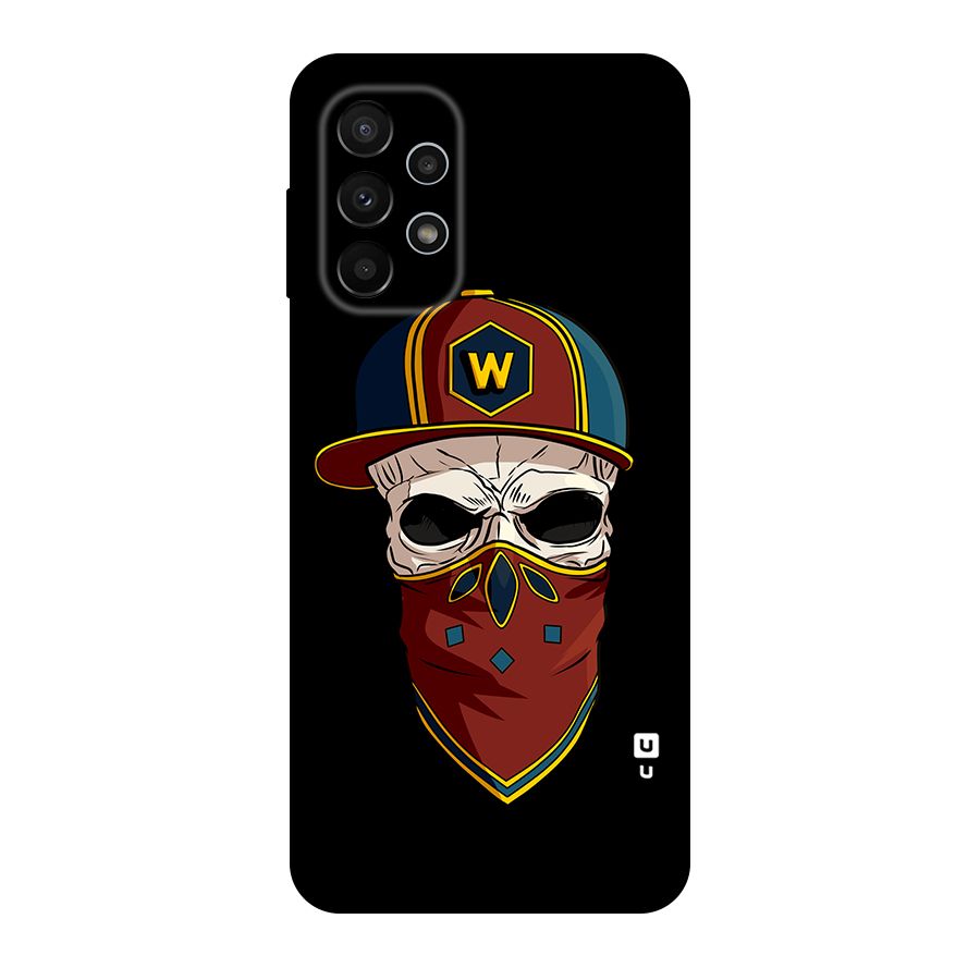 Cool Skull Mask Cap Original Polycarbonate Back Case for Galaxy A23