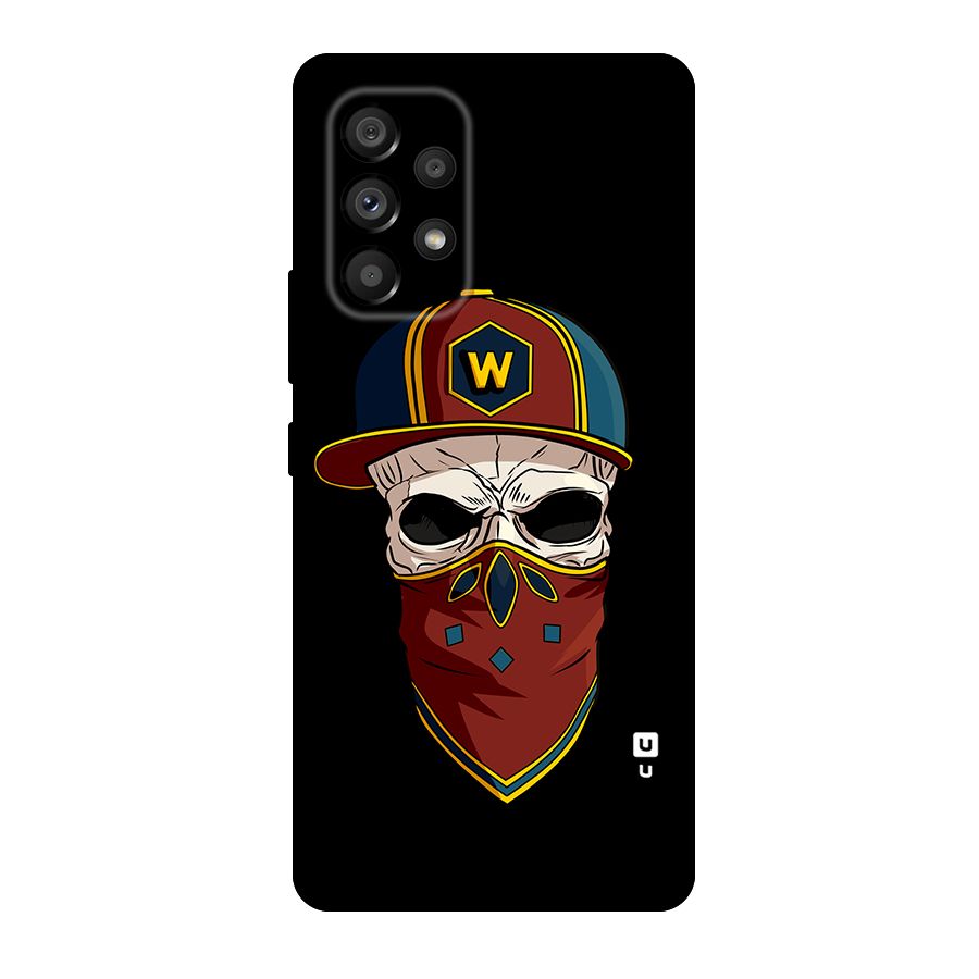 Cool Skull Mask Cap Original Polycarbonate Back Case for Galaxy A53 5G