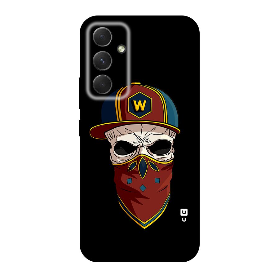 Cool Skull Mask Cap Original Polycarbonate Back Case for Galaxy A54