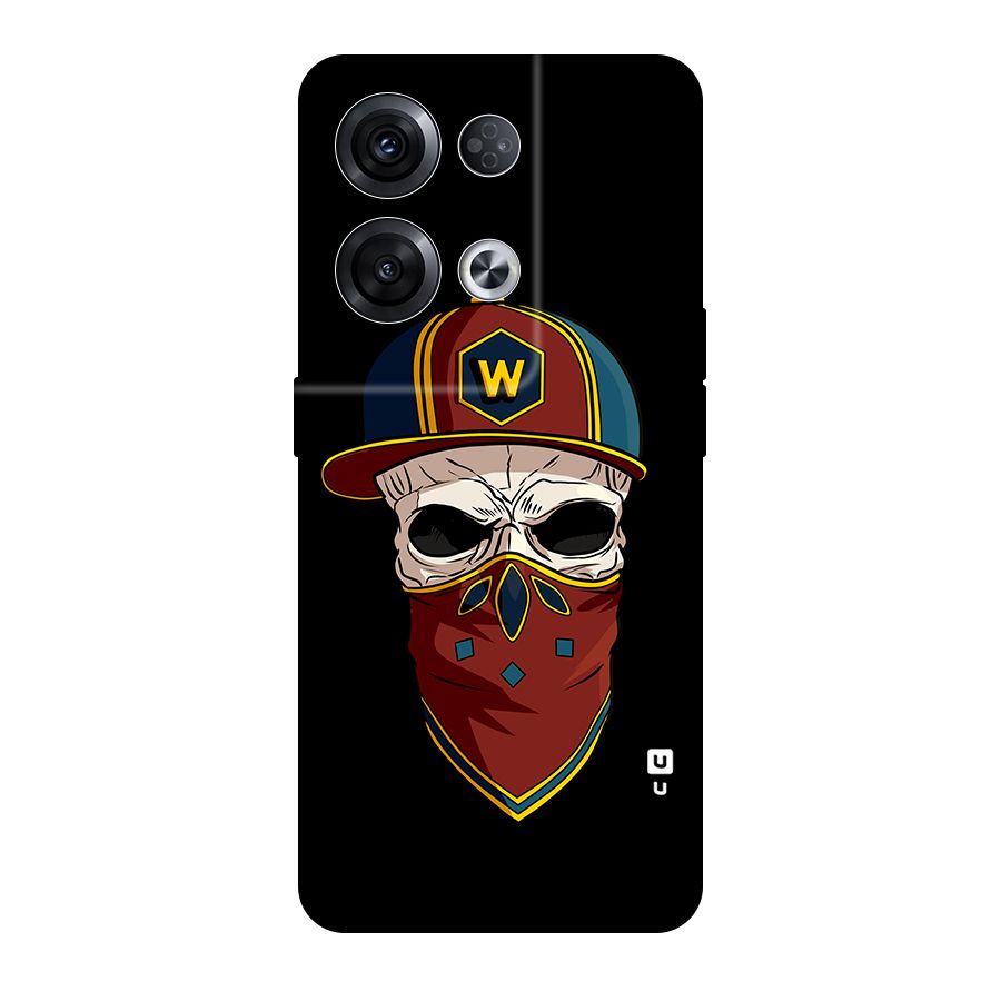 Cool Skull Mask Cap Original Polycarbonate Back Case for Oppo Reno8 Pro 5G