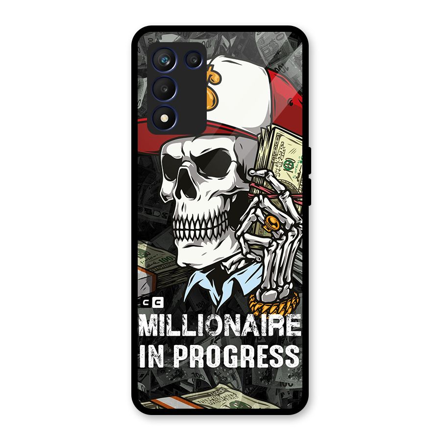 Cool Skull Millionaire In Progress Glass Back Case for Realme 9 5G Speed