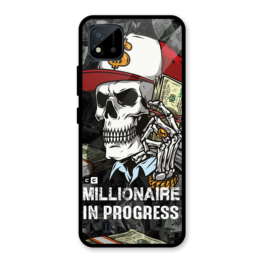 Cool Skull Millionaire In Progress Glass Back Case for Realme C11 2021