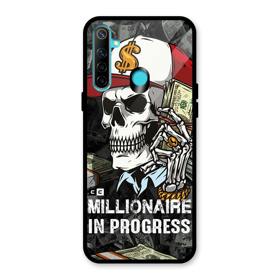 Cool Skull Millionaire In Progress Glass Back Case for Realme Narzo 10