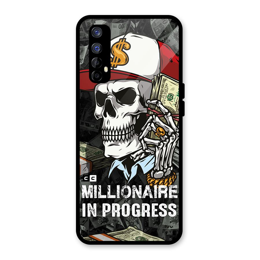 Cool Skull Millionaire In Progress Glass Back Case for Realme Narzo 20 Pro