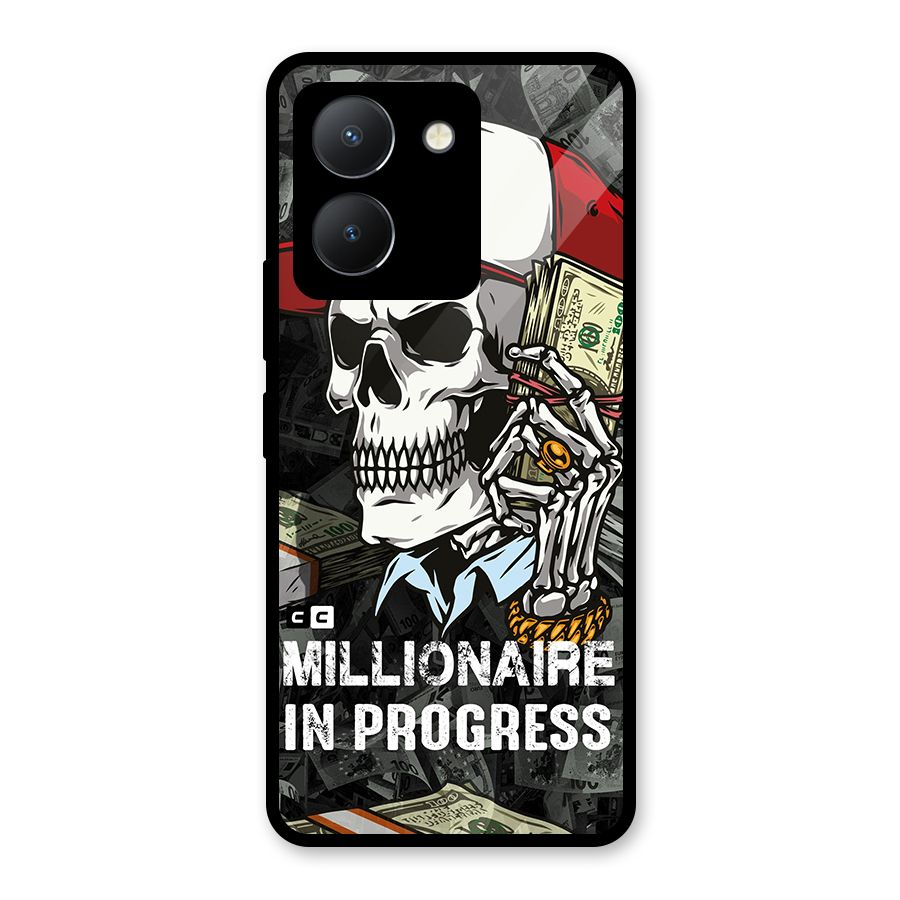 Cool Skull Millionaire In Progress Glass Back Case for Vivo Y36