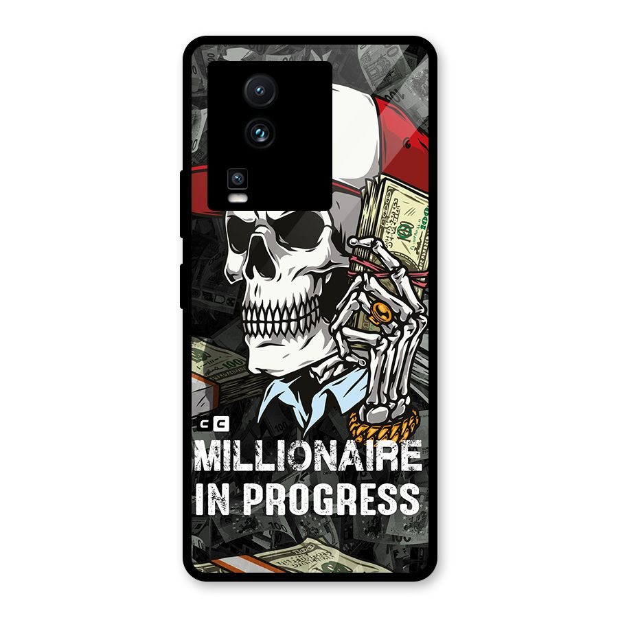 Cool Skull Millionaire In Progress Glass Back Case for Vivo iQOO Neo 7