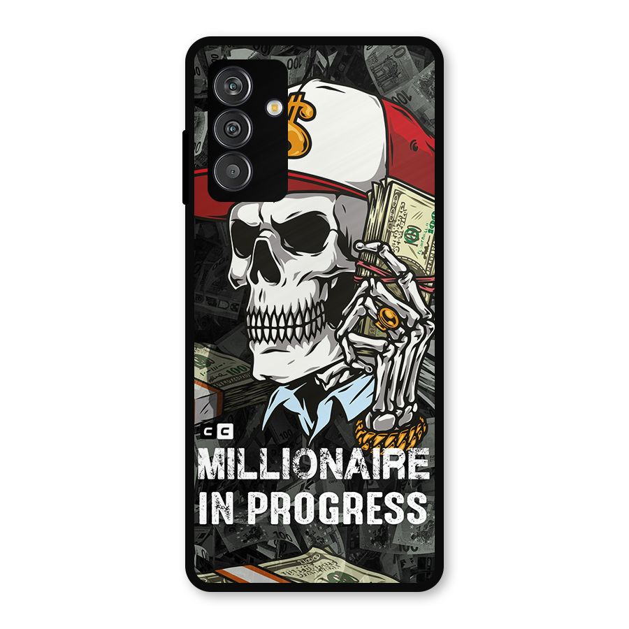 Cool Skull Millionaire In Progress Metal Back Case for Galaxy F13
