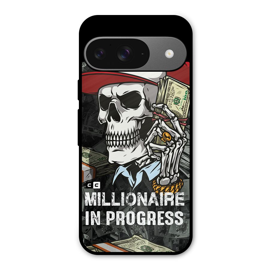 Cool Skull Millionaire In Progress Metal Back Case for Google Pixel 9