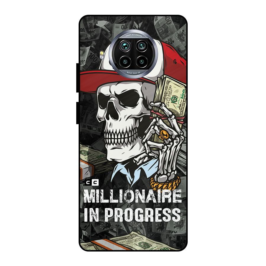 Cool Skull Millionaire In Progress Metal Back Case for Mi 10i
