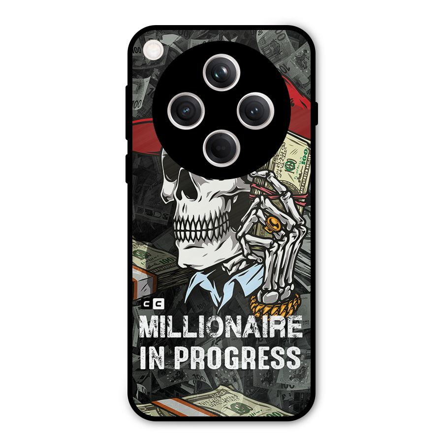 Cool Skull Millionaire In Progress Metal Back Case for Oppo Find X8