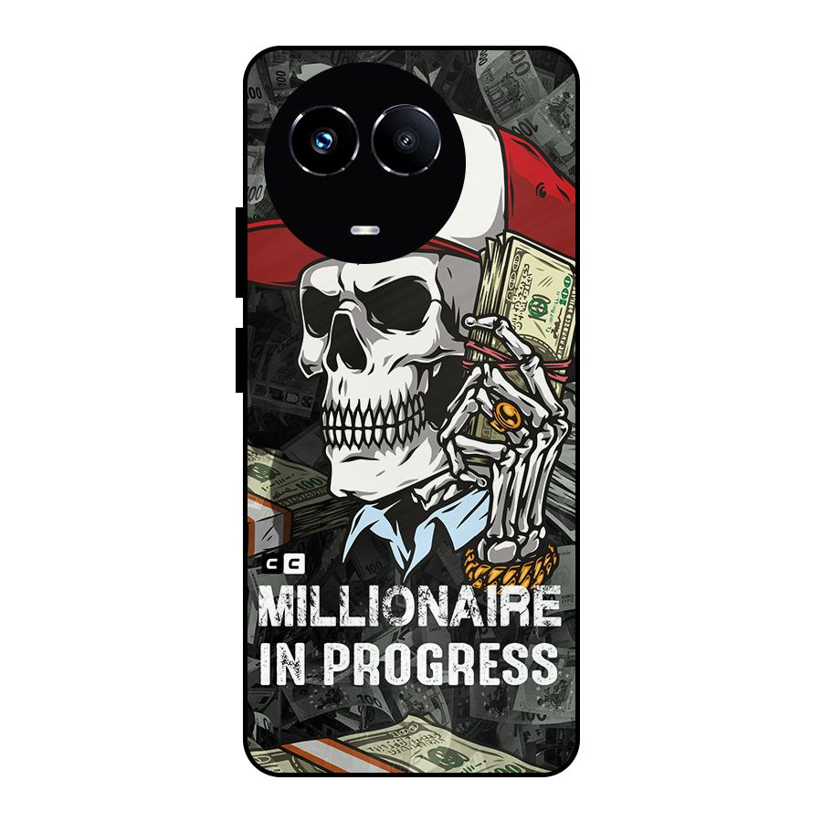 Cool Skull Millionaire In Progress Metal Back Case for Realme 11X