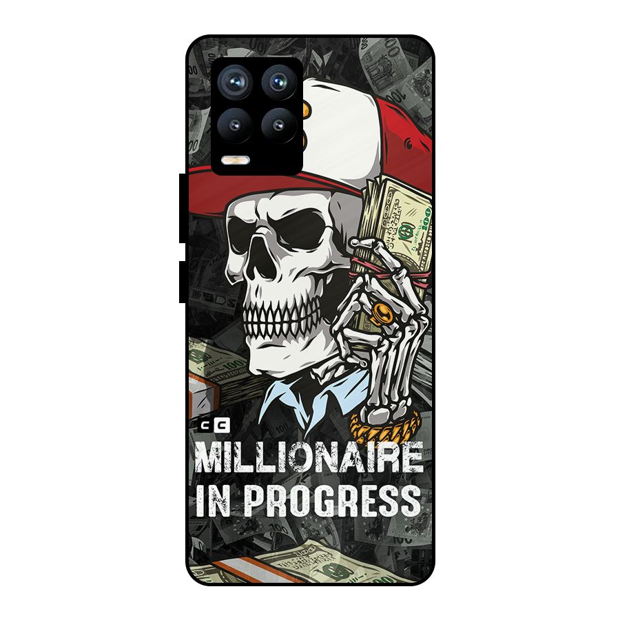 Cool Skull Millionaire In Progress Metal Back Case for Realme 8 Pro