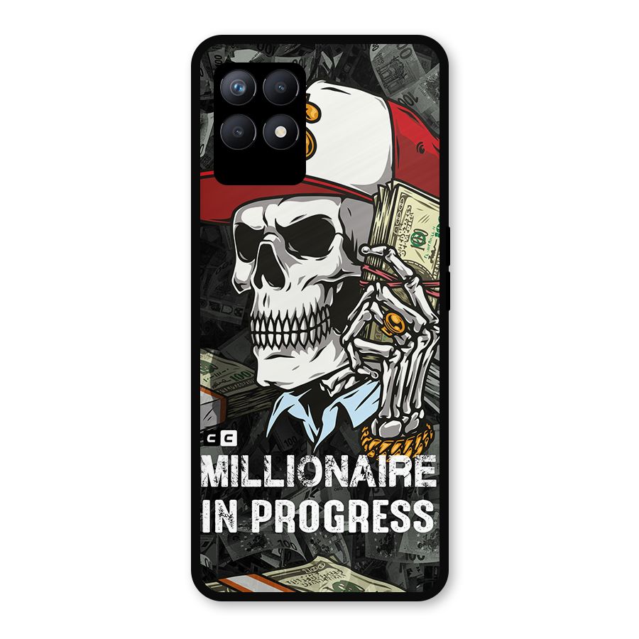 Cool Skull Millionaire In Progress Metal Back Case for Realme 8i