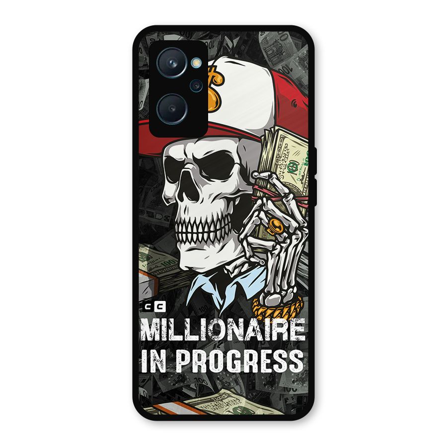 Cool Skull Millionaire In Progress Metal Back Case for Realme 9i