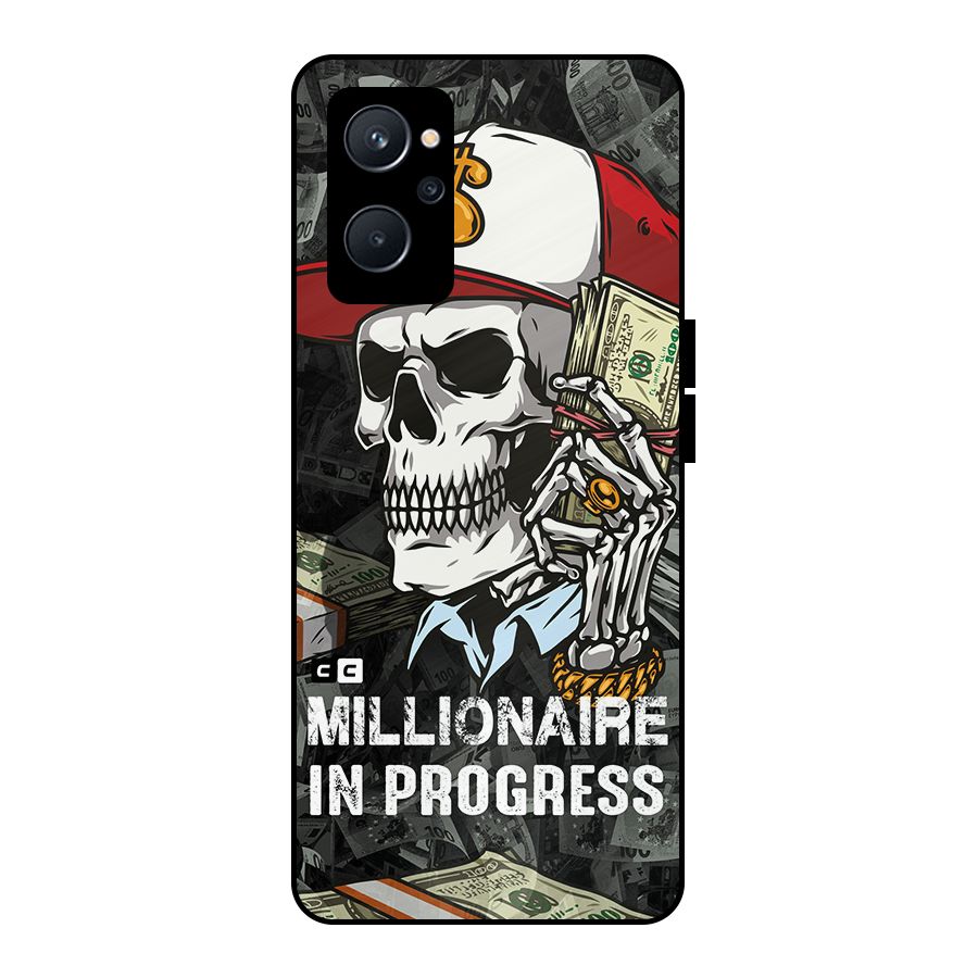 Cool Skull Millionaire In Progress Metal Back Case for Realme 9i 5G