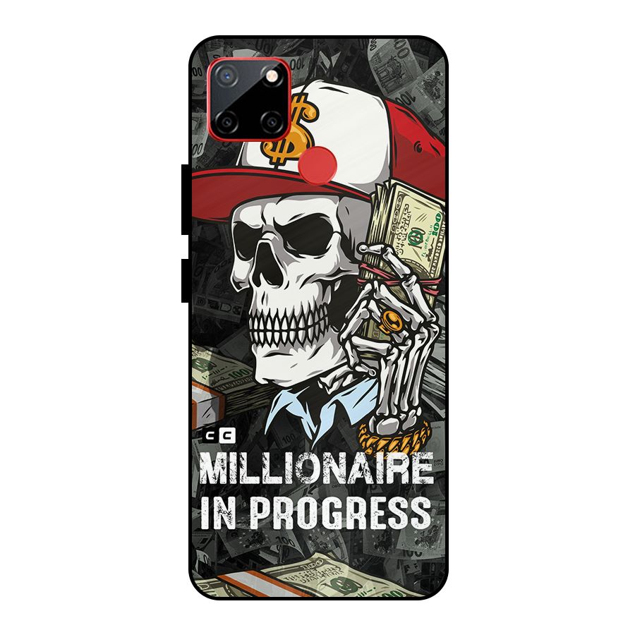 Cool Skull Millionaire In Progress Metal Back Case for Realme C12