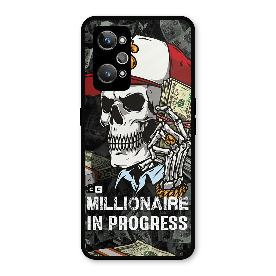 Cool Skull Millionaire In Progress Metal Back Case for Realme GT 2
