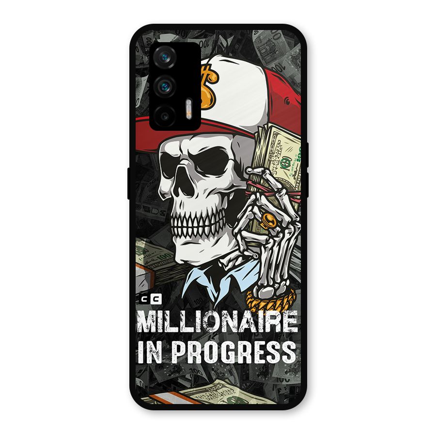 Cool Skull Millionaire In Progress Metal Back Case for Realme GT 5G