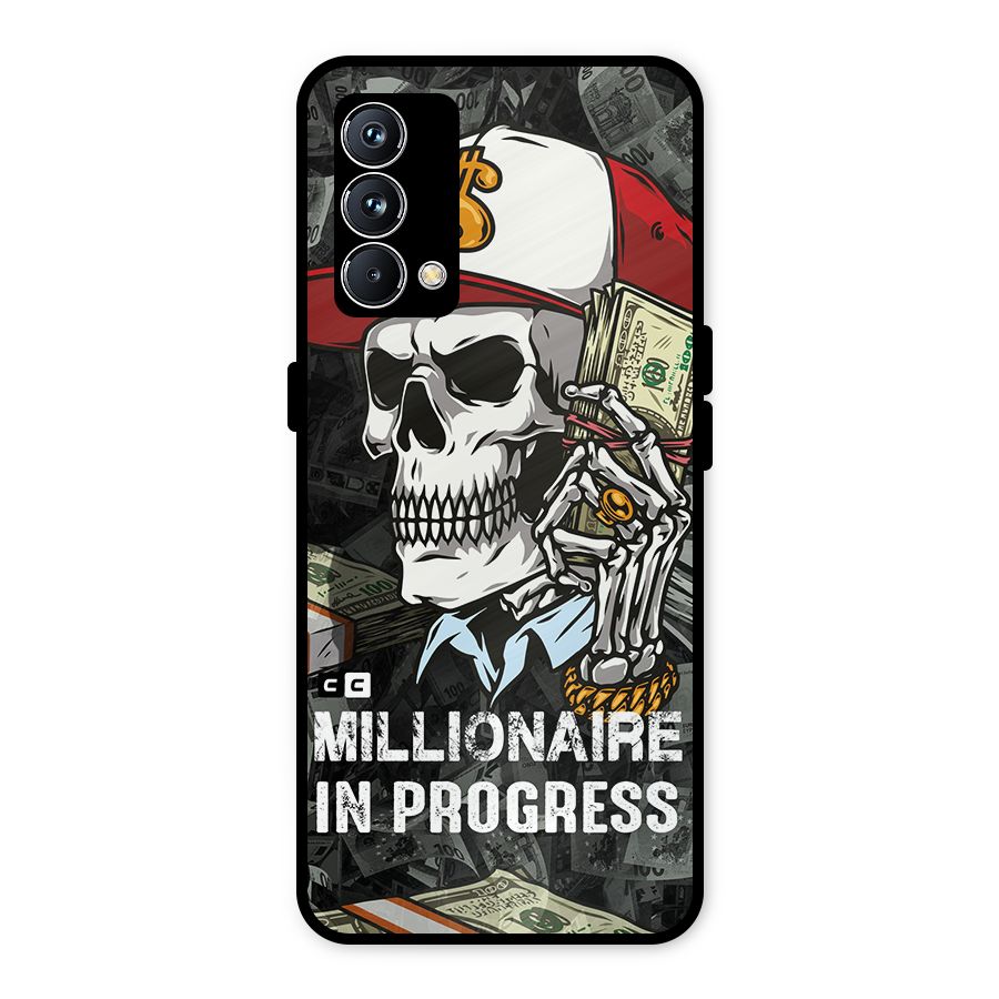 Cool Skull Millionaire In Progress Metal Back Case for Realme GT Master Edition