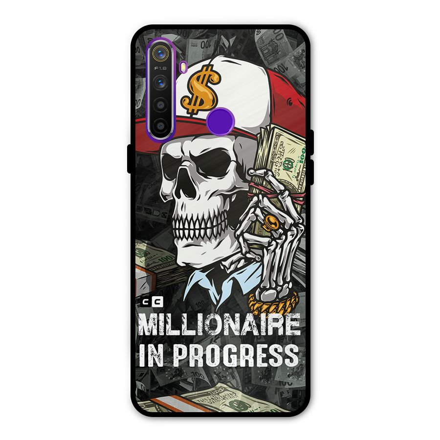 Cool Skull Millionaire In Progress Metal Back Case for Realme Narzo 10