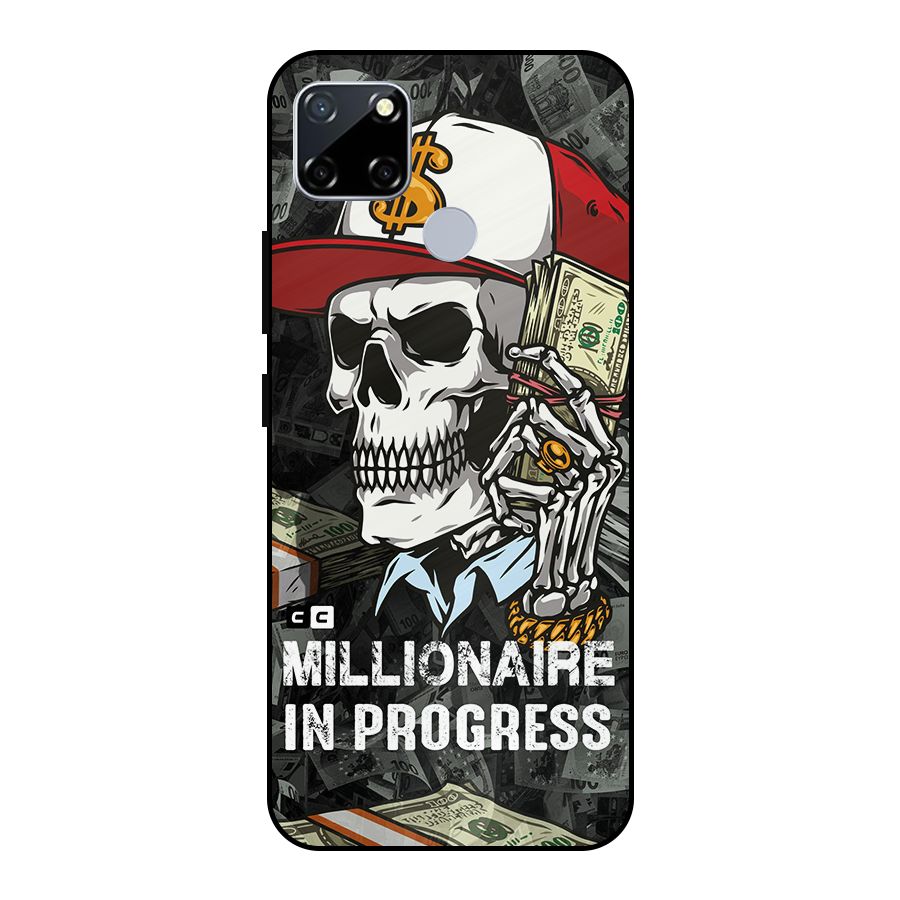 Cool Skull Millionaire In Progress Metal Back Case for Realme Narzo 20