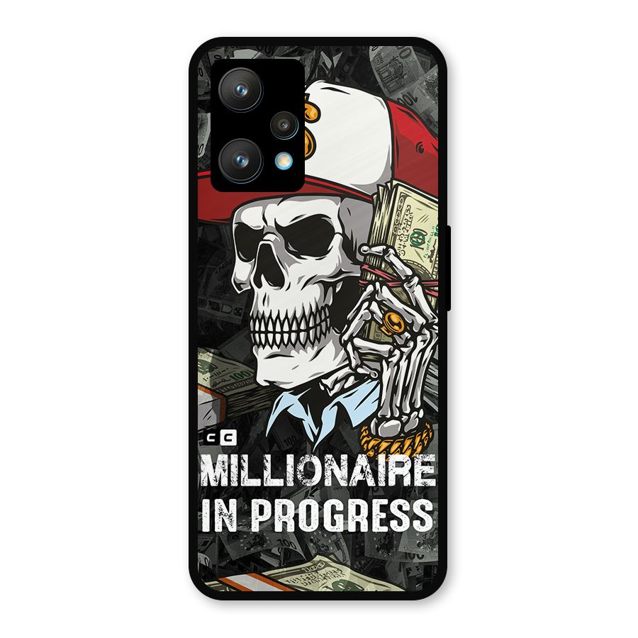 Cool Skull Millionaire In Progress Metal Back Case for Realme Narzo 50 Pro