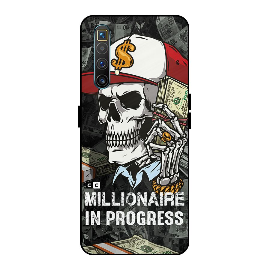 Cool Skull Millionaire In Progress Metal Back Case for Realme X3 SuperZoom