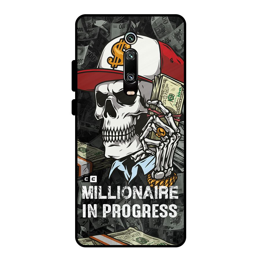 Cool Skull Millionaire In Progress Metal Back Case for Redmi K20
