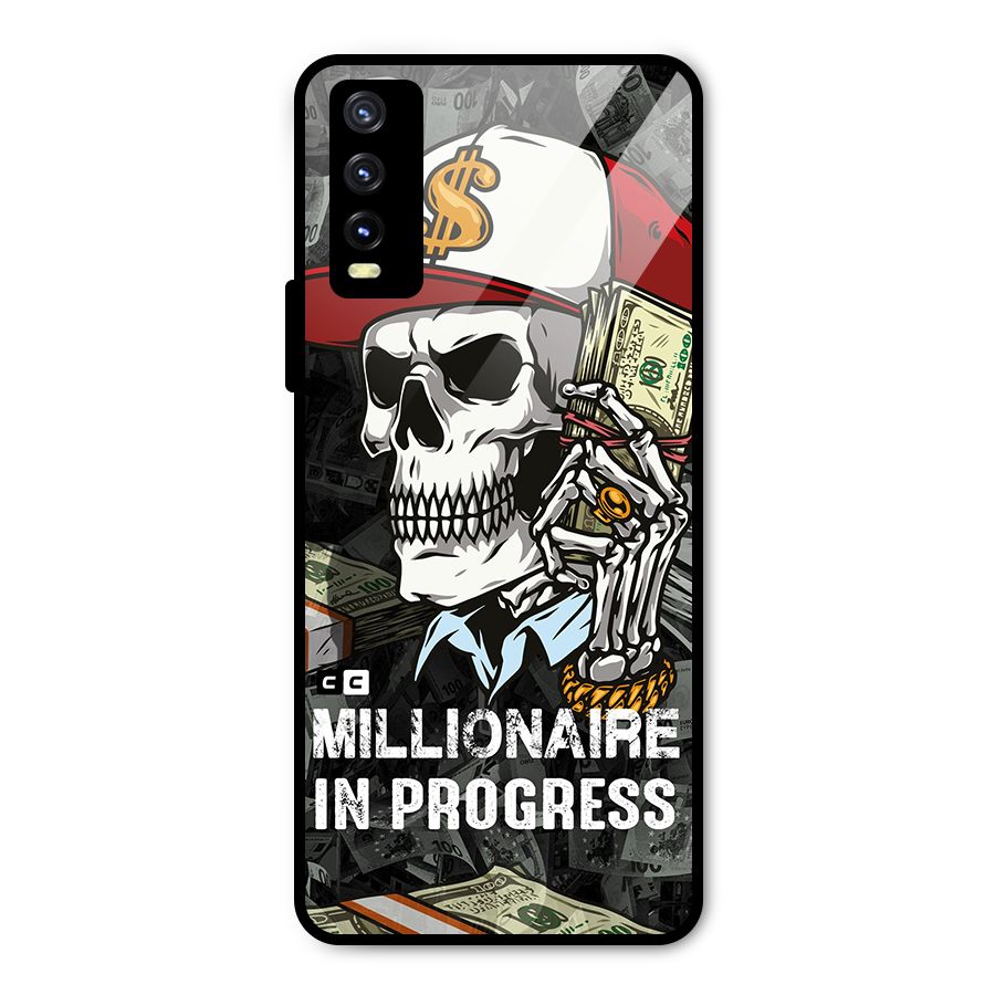 Cool Skull Millionaire In Progress Metal Back Case for Vivo Y20i