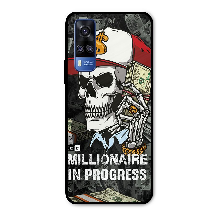 Cool Skull Millionaire In Progress Metal Back Case for Vivo Y31