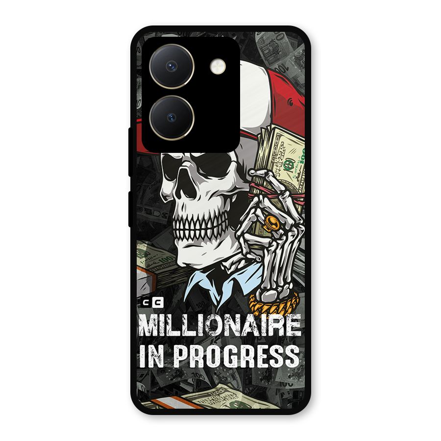 Cool Skull Millionaire In Progress Metal Back Case for Vivo Y36