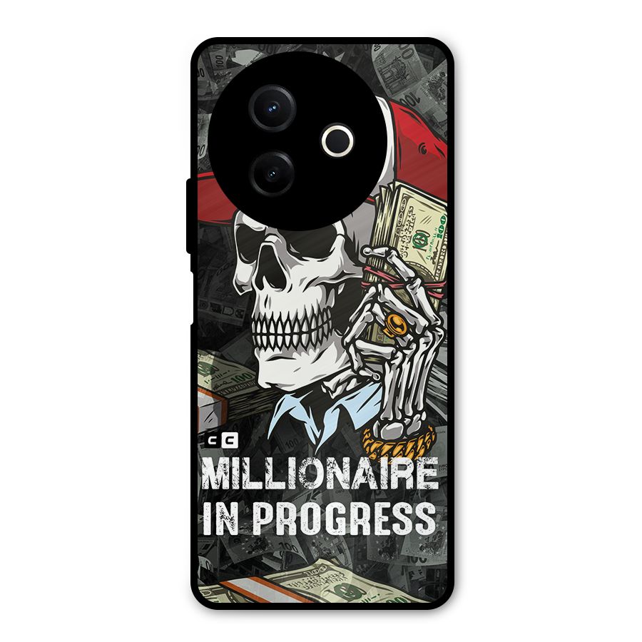 Cool Skull Millionaire In Progress Metal Back Case for Vivo Y39