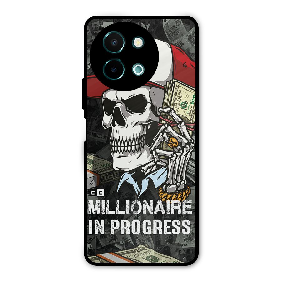 Cool Skull Millionaire In Progress Metal Back Case for Vivo Y58