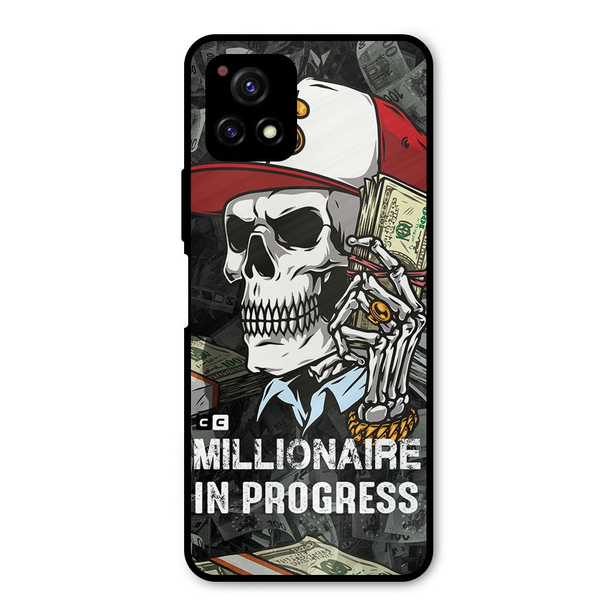 Cool Skull Millionaire In Progress Metal Back Case for Vivo Y72 5G