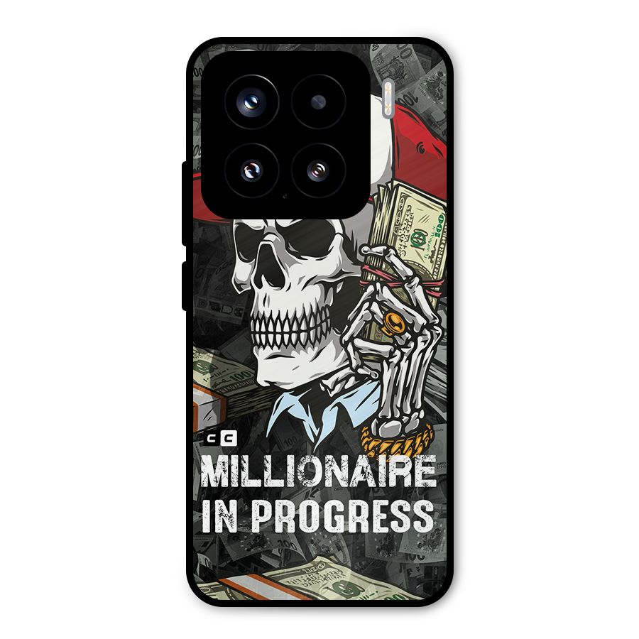 Cool Skull Millionaire In Progress Metal Back Case for Xiaomi 15