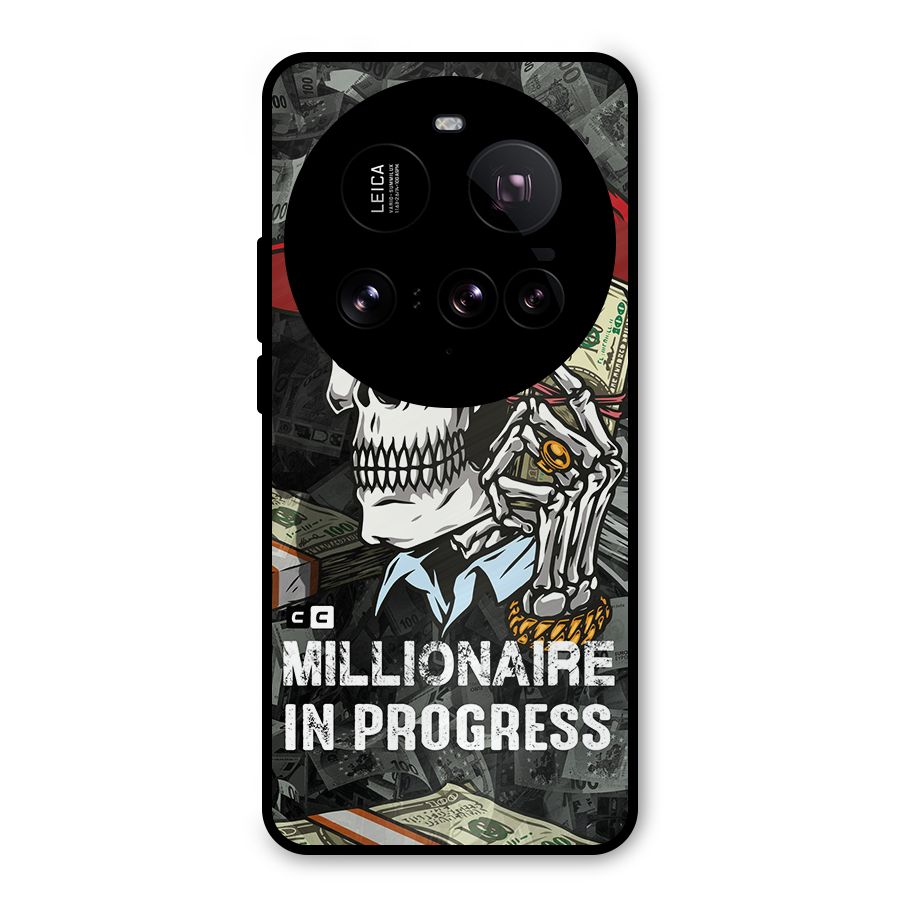 Cool Skull Millionaire In Progress Metal Back Case for Xiaomi 15 Ultra