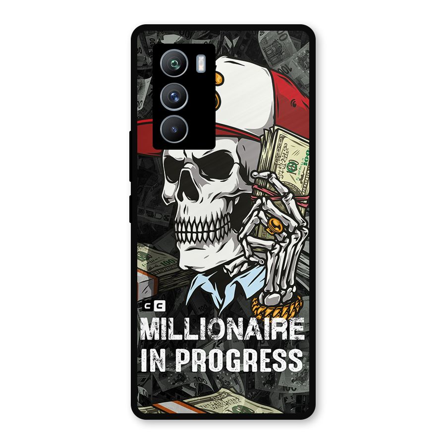 Cool Skull Millionaire In Progress Metal Back Case for iQOO 9 SE