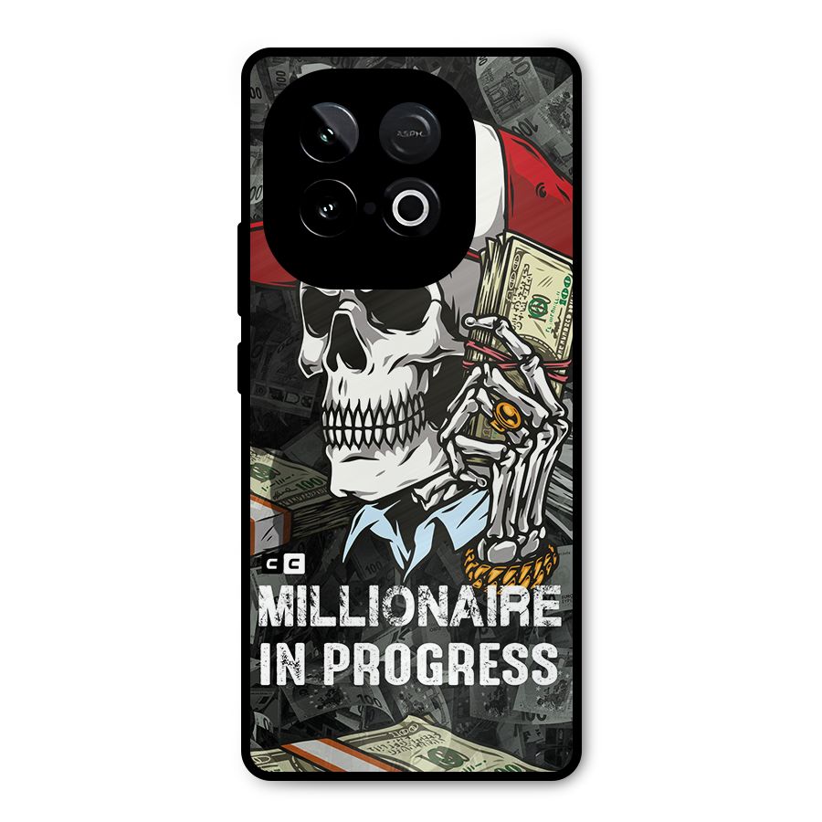 Cool Skull Millionaire In Progress Metal Back Case for iQOO Neo 10