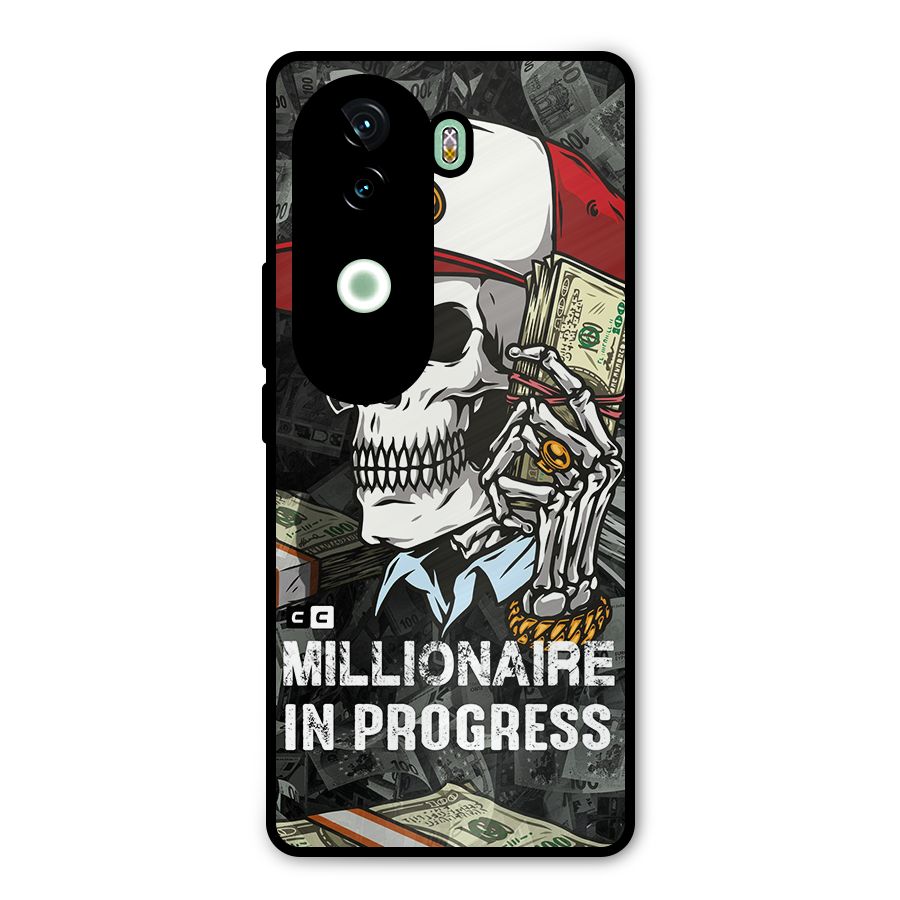 Cool Skull Millionaire In Progress Metal Back Case for iQOO Z9s