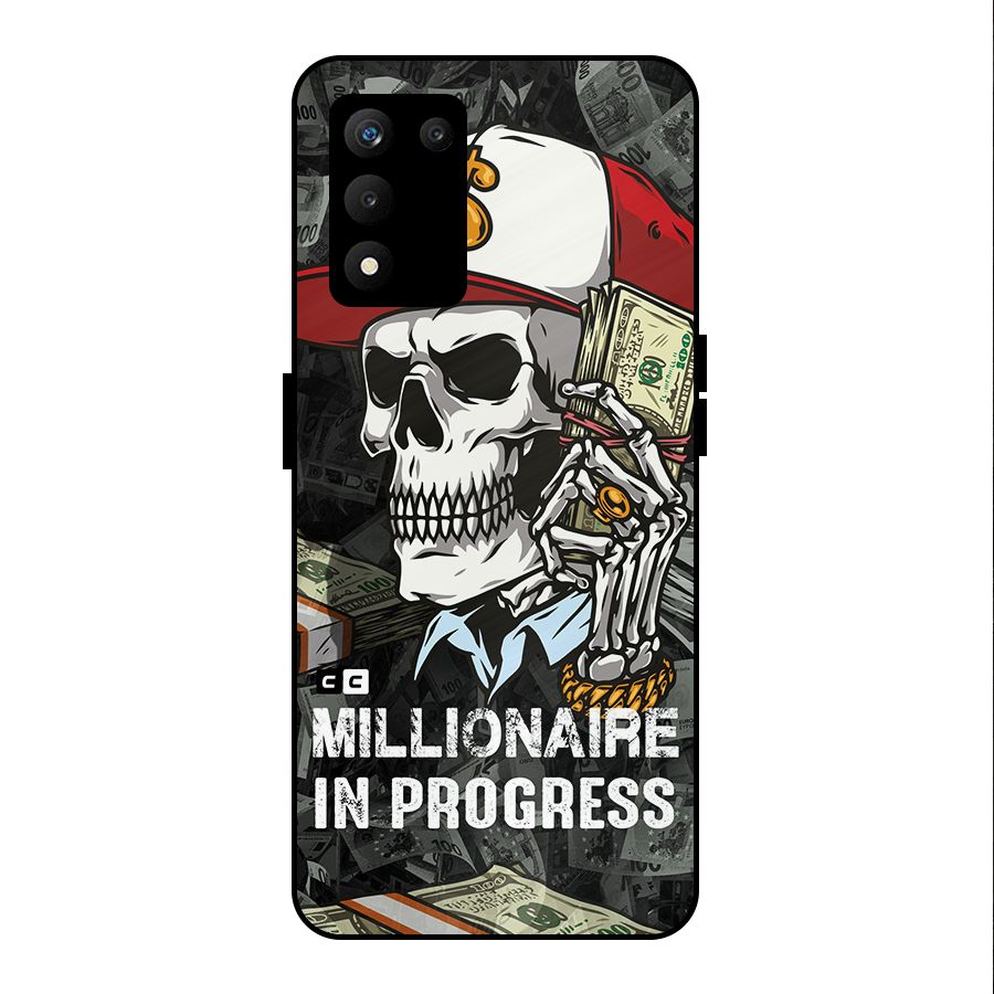 Cool Skull Millionaire In Progress Metal Back Case for realme 9 5G SE