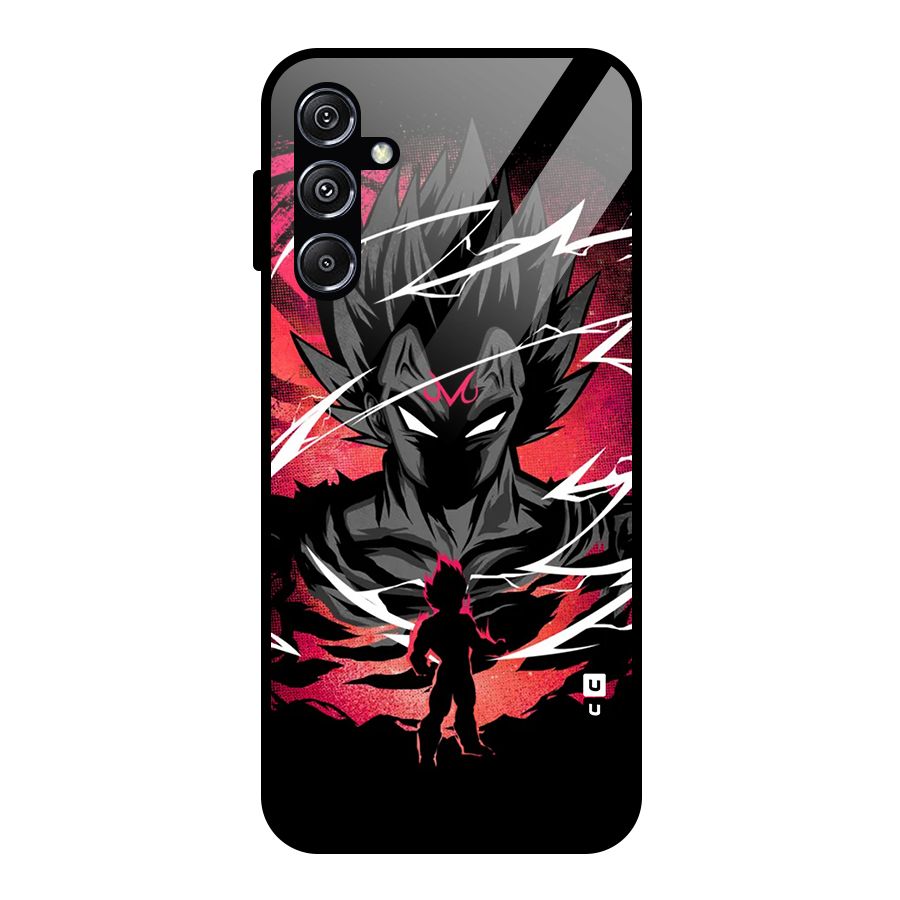 Cool Vegeta Glass Back Case for Galaxy M34 5G