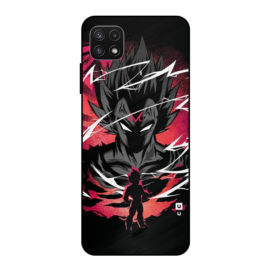 Cool Vegeta Metal Back Case for Galaxy A22 5G