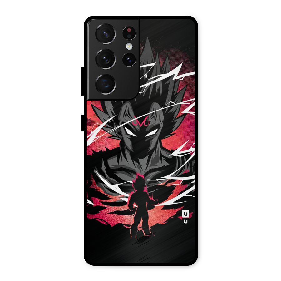 Cool Vegeta Metal Back Case for Galaxy S21 Ultra 5G