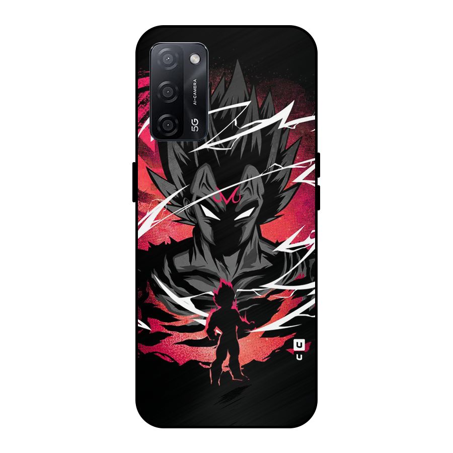 Cool Vegeta Metal Back Case for Oppo A53s 5G